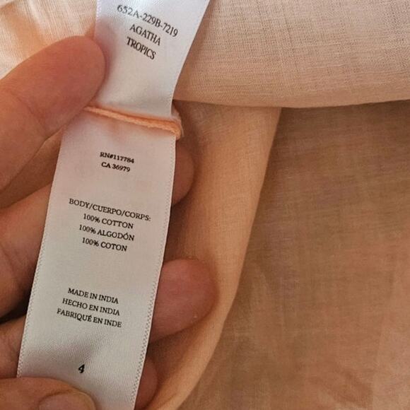 Rails Agatha Skirt Tropica Floral  Tiered Maxi Size 4 - Picture 8 of 8